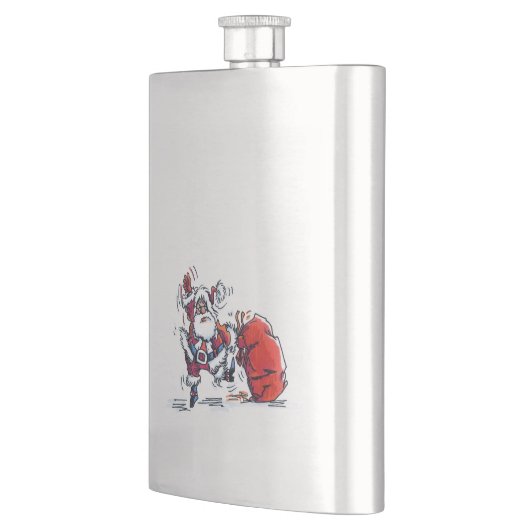 Schokbestendige stalen kolf flacon (Links)