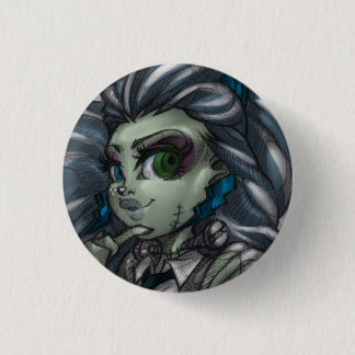 Schokbrekende Monster Girl Pin Ronde Button 3,2 Cm