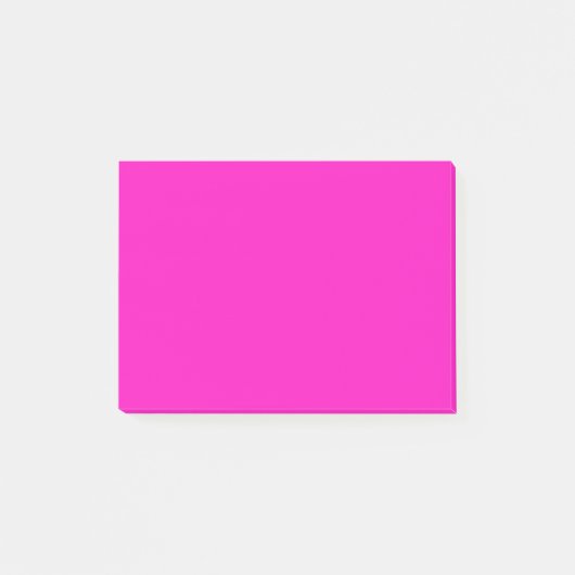 Schokbrekende roze vaste kleur post-it® notes (Voorkant)