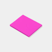 Schokbrekende roze vaste kleur post-it® notes (Schuin)