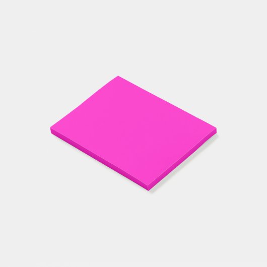 Schokbrekende roze vaste kleur post-it® notes (Schuin)