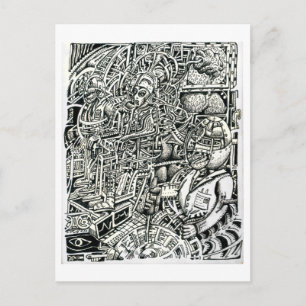 Schokdemper voor het systeem (elektrische stoel) briefkaart