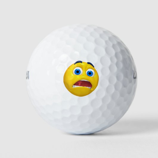 Schoken Emoji-ontwerp Golfballen (Voorkant)