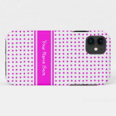 Schokende roze poolpunten op witte achtergrond Case-Mate iPhone case (Achterkant (horizontaal))