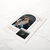 Schokfoto voor klasse afstuderen folie uitnodiging (Gedraaid)