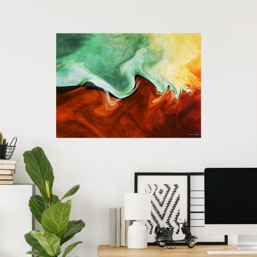 Schokgolf Poster (Thuiskantoor)