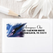 Schokgolf SR-71-Vliegtuig Etiket (Insitu)