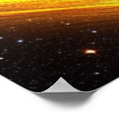 Schokgolf van goud in Poster Space (Hoek)