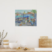 SCHOKKEN IN HET HAÏTI-Poster Poster (Keuken)