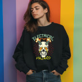 Schokkend gedurfde stijl: elektrisch gevaar T-shir T-shirt