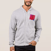 Schokkend Heet Neon Roze Abstract Hoodie (Voorkant)