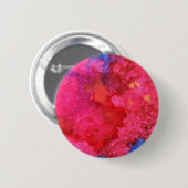 Schokkend Heet Neon Roze Abstract Ronde Button 5,7 Cm (Voorkant /achterkant)