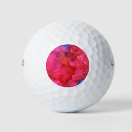 Schokkend heet neonroze abstract golfballen