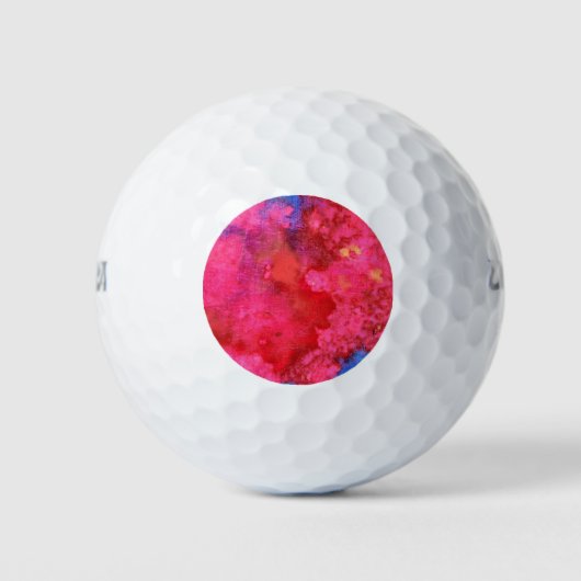 Schokkend heet neonroze abstract golfballen (Voorkant)
