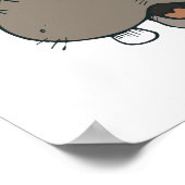 schokkend hippo-gezicht poster (Hoek)