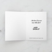 Schokkend: "Je bent zo oud..." Verjaardag Wenskaar Kaart (Binnen)