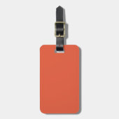 Schokkend Oranje Bagage Label (Voorkant verticaal)