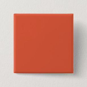 Schokkend Oranje Vierkante Speld Button 5,1 Cm