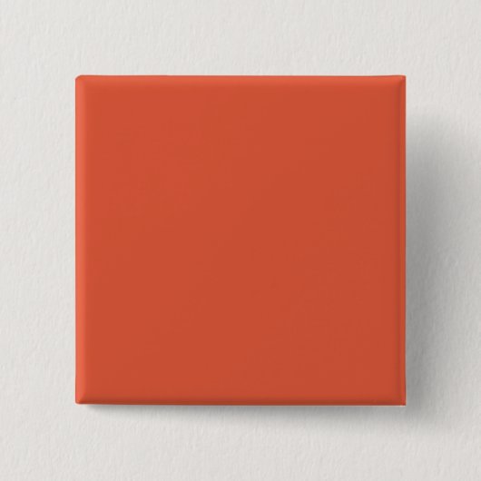 Schokkend Oranje Vierkante Speld Button 5,1 Cm (Voorkant)