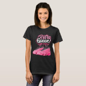 Schokkend Roze 14s Sneaker Match T - shirts Retro  (Voorkant volledig)