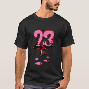 Schokkend Roze 14s T-shirt Gelijke Aantal 23 Schoe