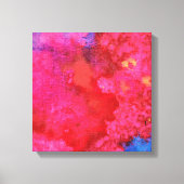 Schokkend Roze abstracte moderne kunst Canvas Afdruk (Voorkant)