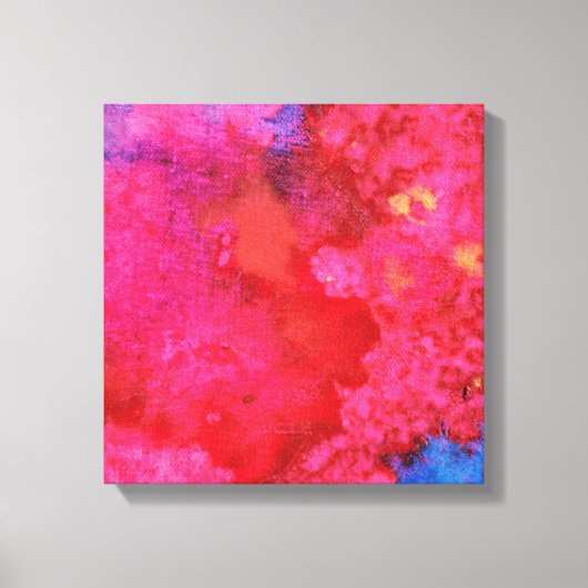 Schokkend Roze abstracte moderne kunst Canvas Afdruk (Voorkant)