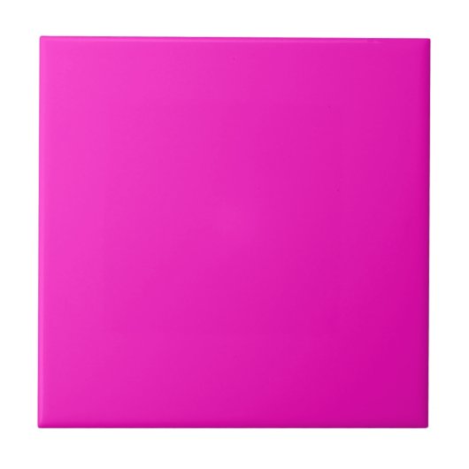 Schokkend Roze Effen Kleur Tegeltje (Voorkant)