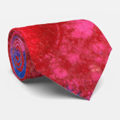 Schokkend Roze heet abstract ontwerp Stropdas (Opgerold)