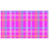 schokkende roze band tartan plaid tafelkleed (Voorkant (Horizontaal))