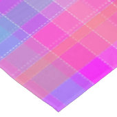 schokkende roze band tartan plaid tafelkleed (Gekanteld)