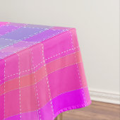 schokkende roze band tartan plaid tafelkleed (Voorbeeld)