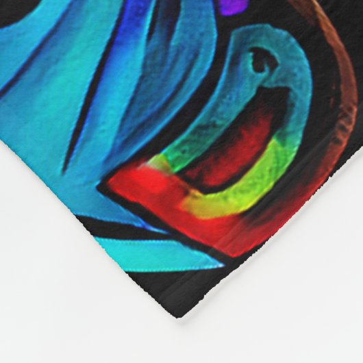 schokkerig fleece deken (Hoek)