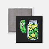 Schokkerige Pickle Pot Fun Meme Voedsel Humor Mann Magneet (Voorkant / Achterkant)