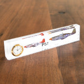 Schokplaat p51 van hoogsaltire naambordje (Zijkant)