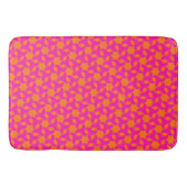 Schokroze en Oranje islamitisch geometrisch patroo Badmat (Voorkant)