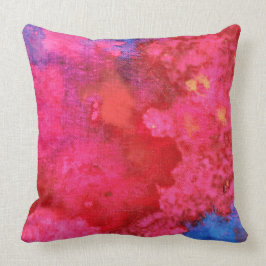 Schokroze hete hedendaags abstract kussen