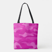 Schokroze monocolor Camo Tote Bag (Achterkant)