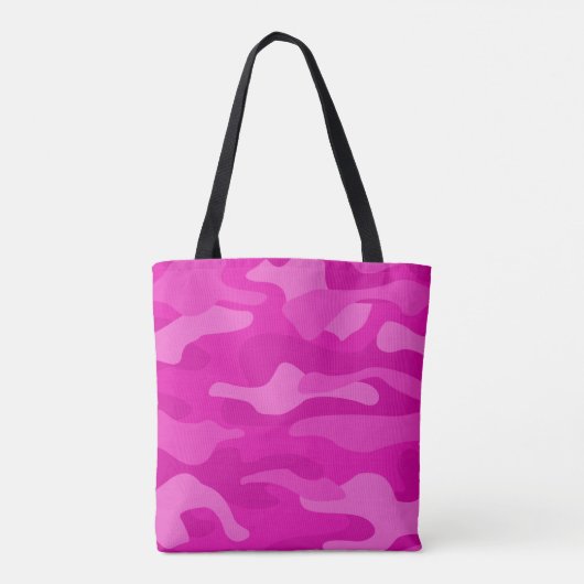 Schokroze monocolor Camo Tote Bag (Achterkant)