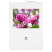 Schokroze mooie Roos Kaart (Achterkant)