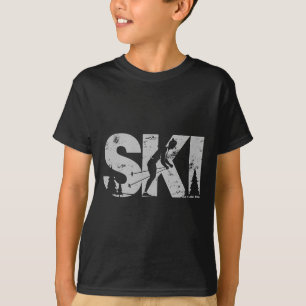 Schokskool voor het hele land Scandinavische skier T-shirt