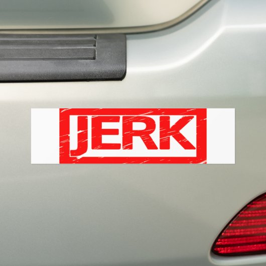 schokstempel bumpersticker (Op auto)