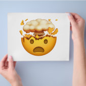 Schokte gezichten met explosief hoofd - Emoji Flyer (Hand)
