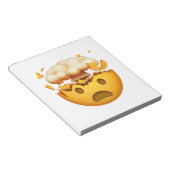 Schokte gezichten met explosief hoofd - Emoji Notitieblok (Schuin)