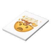 Schokte gezichten met explosief hoofd - Emoji Notitieblok (Linkerzijde)