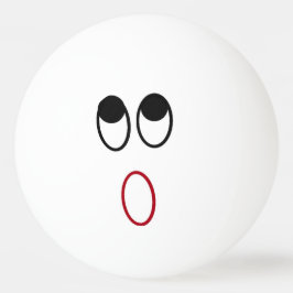 Schokte kant pingpongbal