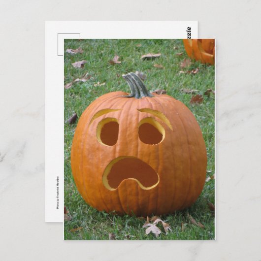 Schokte pompoen briefkaart (Voorkant / Achterkant)