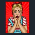 Schokte Pop Art Cherry Poster<br><div class="desc">Schokte Pop Art Cherry</div>