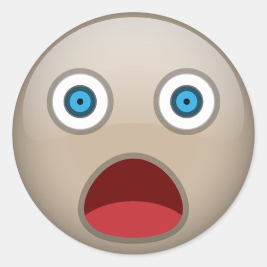 Schokte Ronde Sticker (Voorkant)