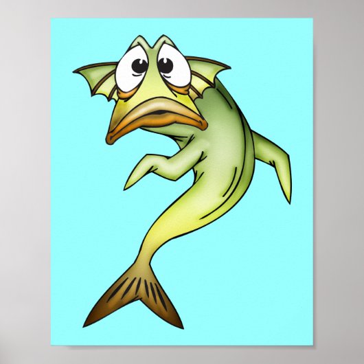 Schokte vis poster (Voorkant)